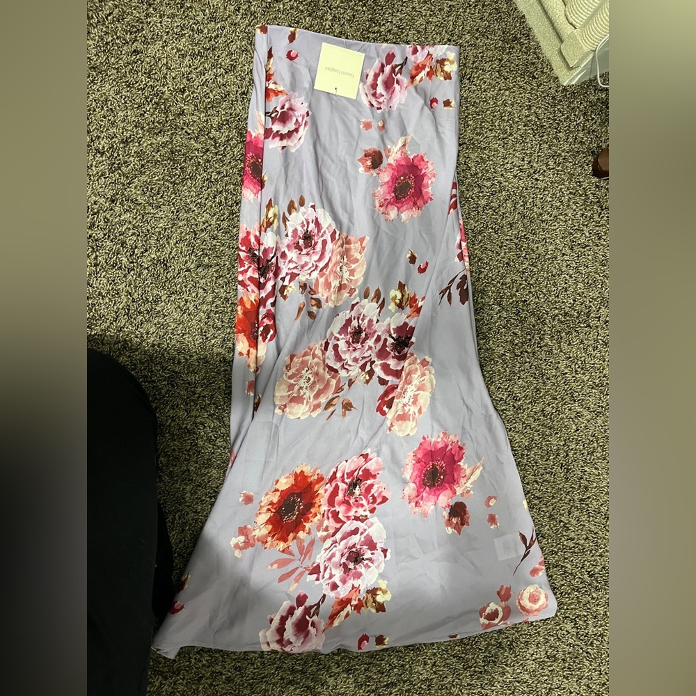 Favorite Daughter Lavender Floral Maxi Skirt